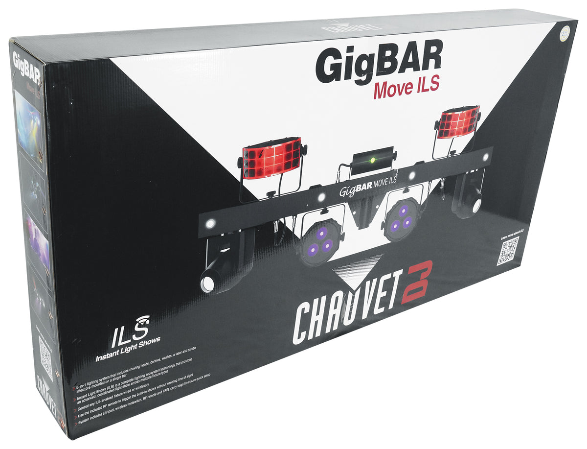 Chauvet DJ GIGBAR MOVE ILS Kit w/Moving Heads/Derbies/Washes/Laser/Strobe Lights