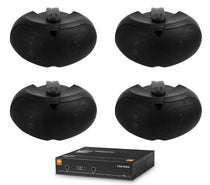 CSA2120 Amplifier + (4) D4-8 Black Wall Speakers