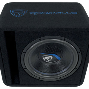 Rockville VS12K52 12" K5 1400w Car Subwoofer in Vented Sub Enclosure Box - 2 Ohm
