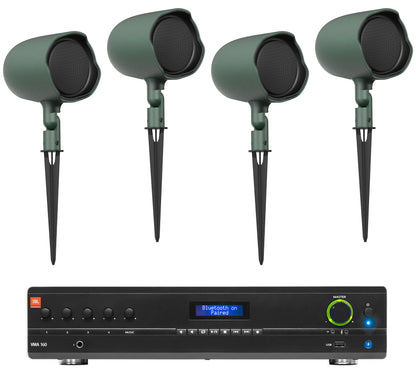 GSF3-GN Landscape Speakers with VMA160 Mixer/Amplifier