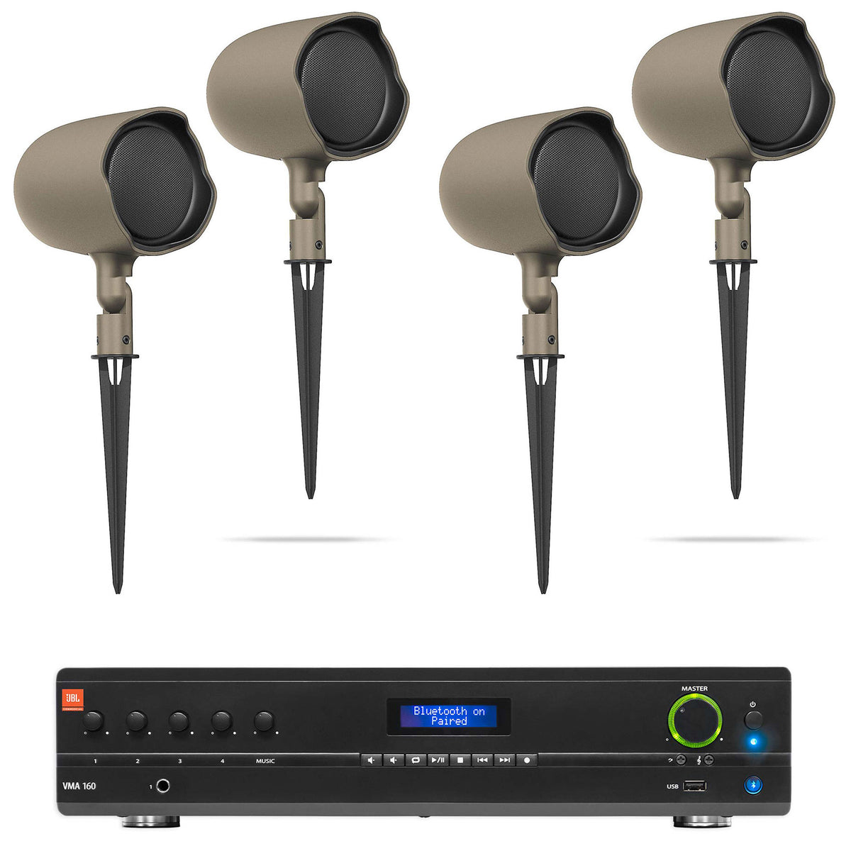 (2) JBL-GSF3-TN + RCS80-1 70V Landscape Speaker System