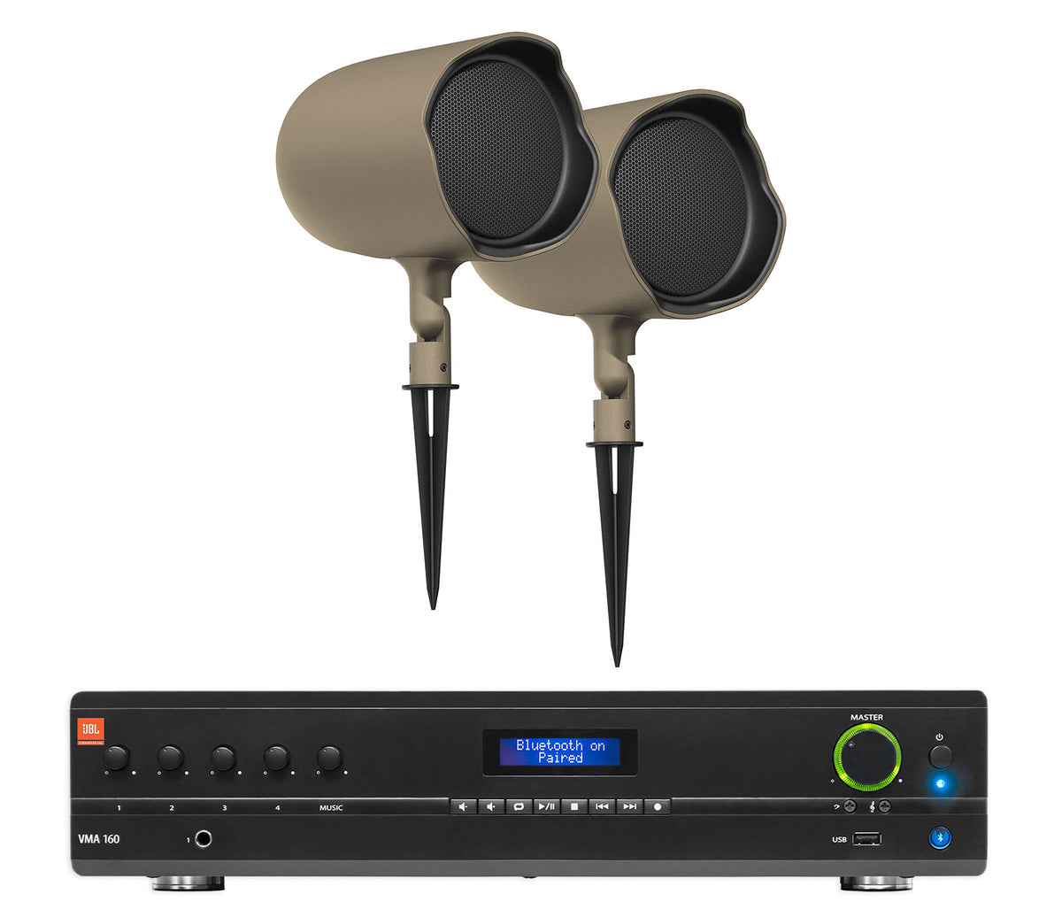 GSF6-TN 6.5" Landscape Speaker Pair + VMA160 70V Amplifier