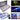 Rockville PIXEL HYBRID PACK 6 Battery Bar Wash/Strobe Light Strips+Charging Case