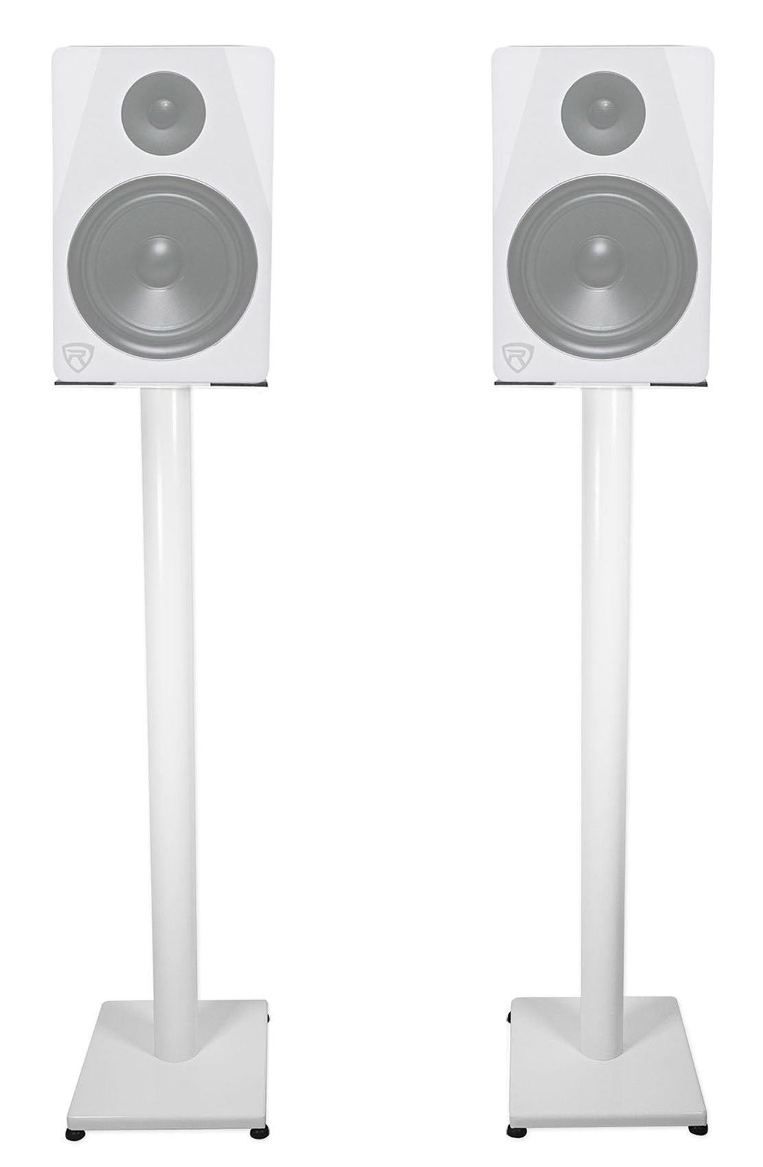 308P MkII 8" Studio Monitor Pair with 37" White Steel Stands