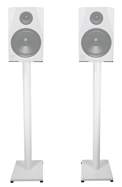 308P MkII 8" Studio Monitor Pair with 37" White Steel Stands