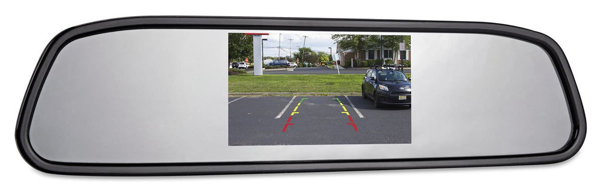 Rockville RRM437 Car Rear View Mirror with 4.3" TFT LCD Parking Monitor