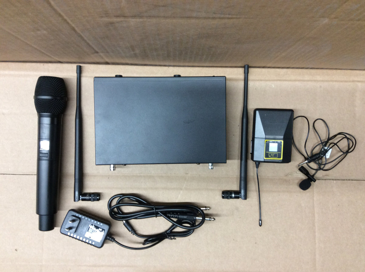 Wireless mic dsp system with echo EQ Anti-howling 200 channels software control
