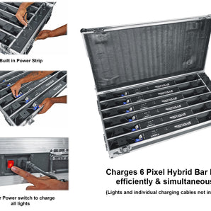 Rockville PIXEL HYBRID BAR CHARGING CASE For (6) PIXEL HYBRID BAR Lights