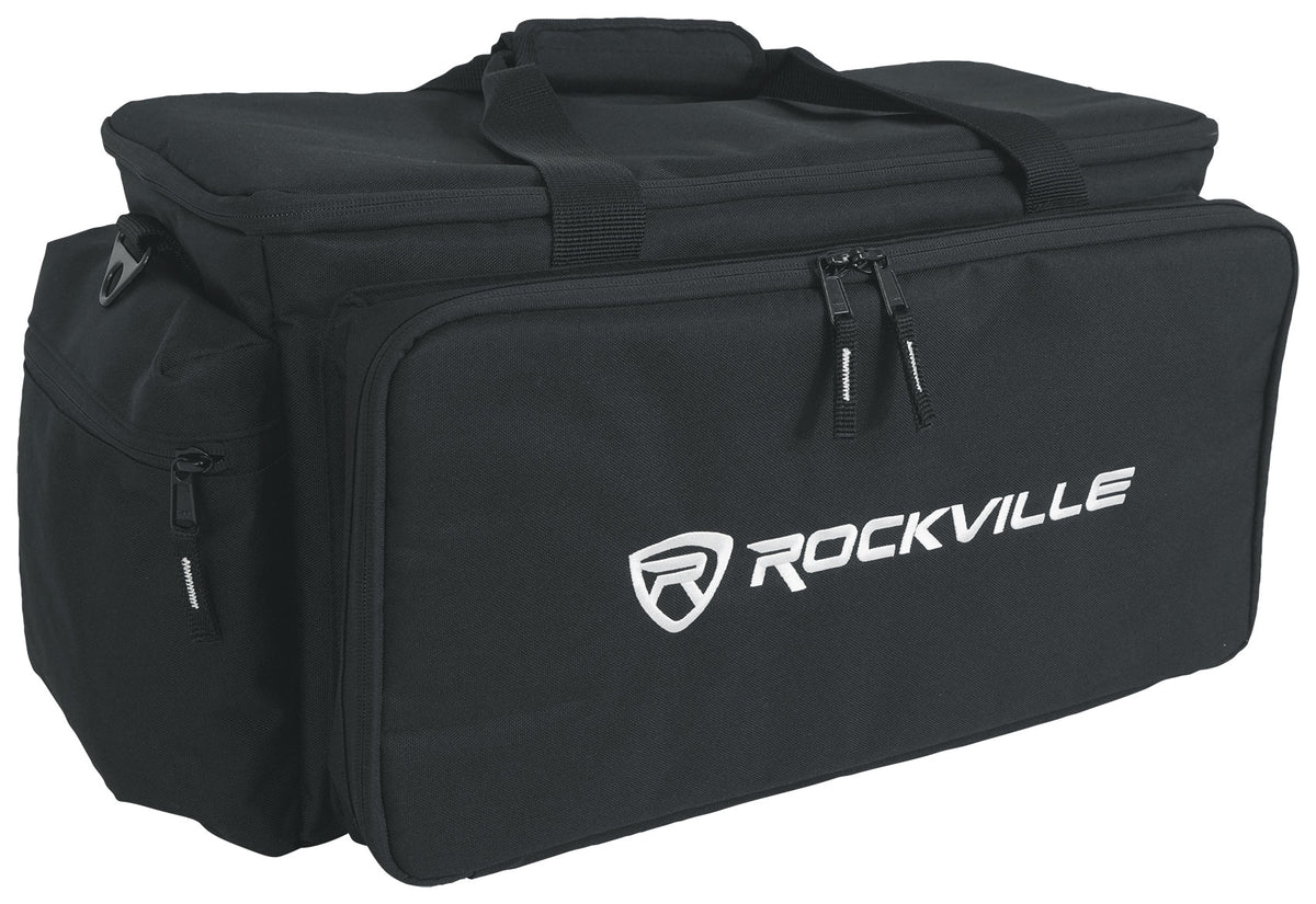 Rockville UT-BAG10 Padded DJ Cable/Utility Bag w/removable Dividers+YKK Zippers