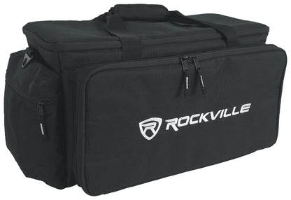 Rockville UT-BAG10 Padded DJ Cable/Utility Bag w/removable Dividers+YKK Zippers