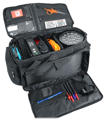 Rockville UT-BAG10 Padded DJ Cable/Utility Bag w/removable Dividers+YKK Zippers