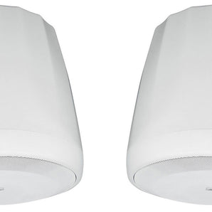 (2) JBL Control 60PS/T C60 Commercial 70v Hanging Pendant Subwoofers C60PS/T-WH