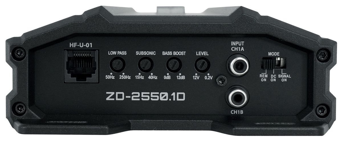 ZD-2550.1D 2550W Mono Class D Amplifier, 1 Ohm Stable