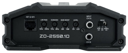 ZD-2550.1D 2550W Mono Class D Amplifier, 1 Ohm Stable