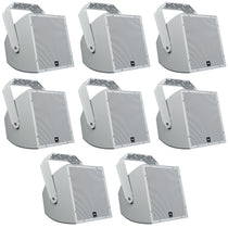 (8) AWC129 12" 200W Indoor/Outdoor 70V Surface Mount Commercial Speakers