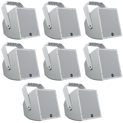 (8) AWC129 12" 200W Indoor/Outdoor 70V Surface Mount Commercial Speakers
