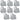 (8) JBL AWC129 12" 200w Indoor/Outdoor 70V Surface Mount Commercial Speakers