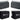 (2) Rockville HP65S-8 Black Outdoor Speakers+Waterproof Covers For Restaurant/Bar/Cafe