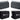 (2) Rockville HP65S-8 6.5" Black Outdoor Patio Backyard Speakers w/Waterproof Covers