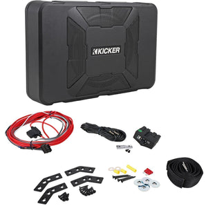 Kicker 11HS8 8” 150 Watt Hideaway Compact Car Audio Powered Subwoofer Sub HS8
