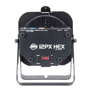 American DJ ADJ 12PX HEX RGBAW + UV LED DMX RF Par Can Wash Stage Up-Light