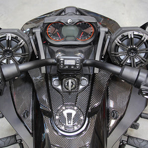 2015-2018 Can-Am SPYDER F3 Bluetooth Receiver+Kicker Speakers+Mounting/Wire Kits