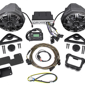 2015-2018 Can-Am SPYDER F3 Bluetooth Receiver+Kicker Speakers+Mounting/Wire Kits