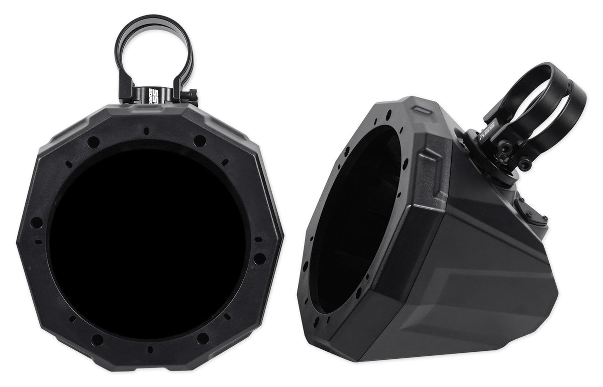 Pair 6.5" Roll Cage Tower Speaker Pods with 1.75" Clamps