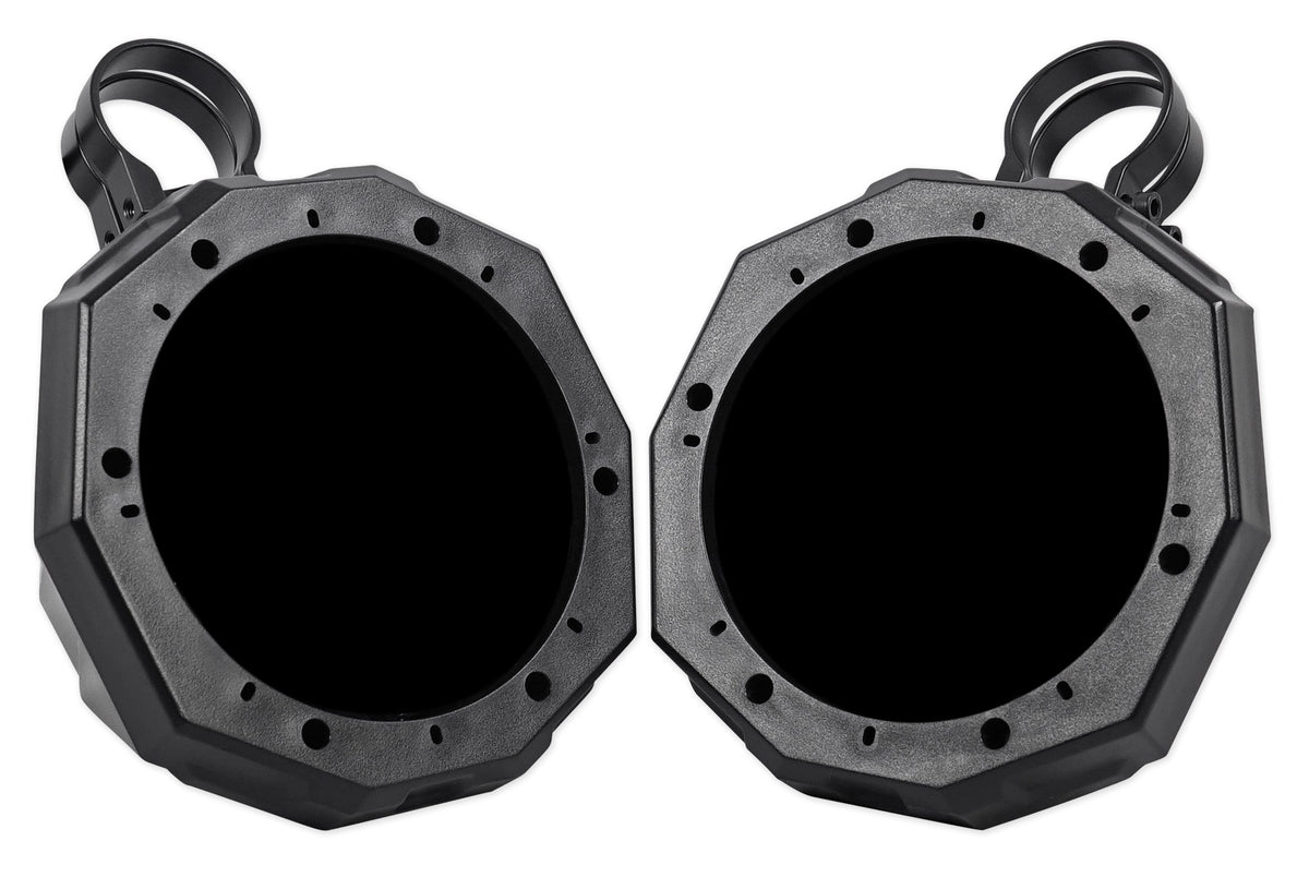 Pair 6.5" Roll Cage Tower Speaker Pods with 1.75" Clamps