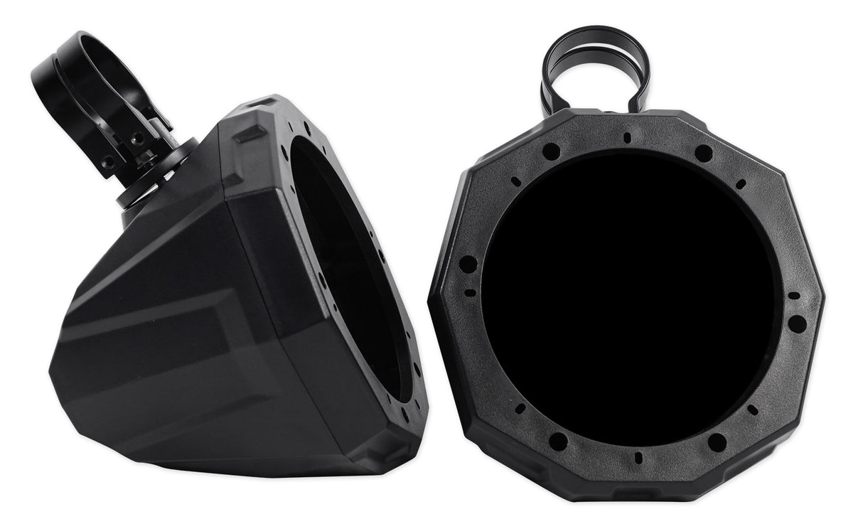 Pair 6.5" Roll Cage Tower Speaker Pods with 1.75" Clamps