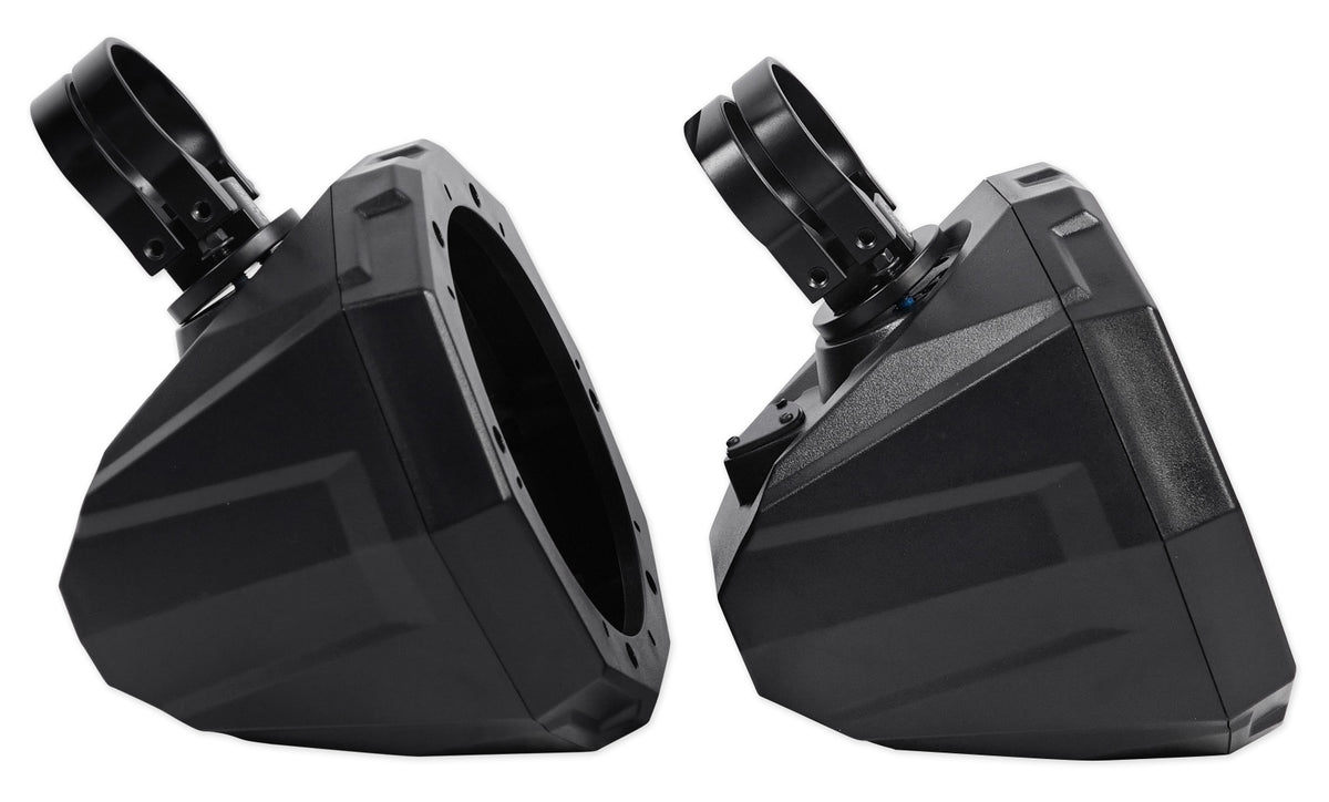 Pair 6.5" Roll Cage Tower Speaker Pods with 1.85" Clamps