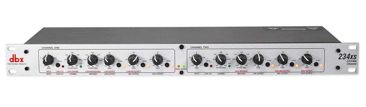 234XS Stereo 2/3/4-Way Crossover