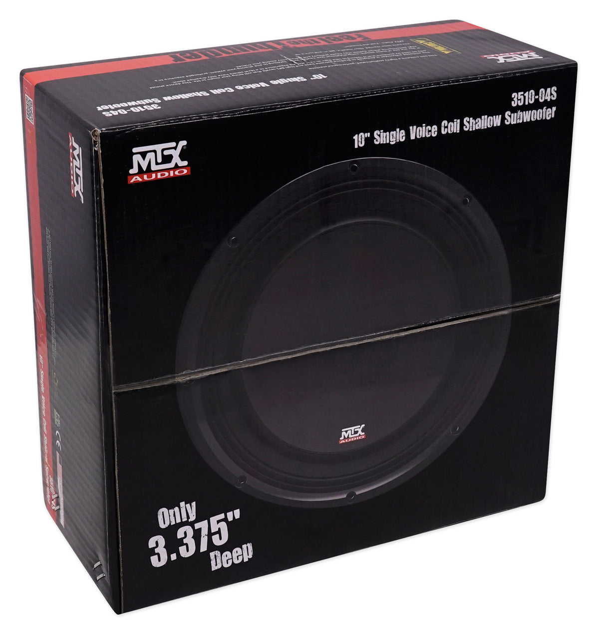 MTX 3510-04S 10" Shallow Mount Car Audio Subwoofer