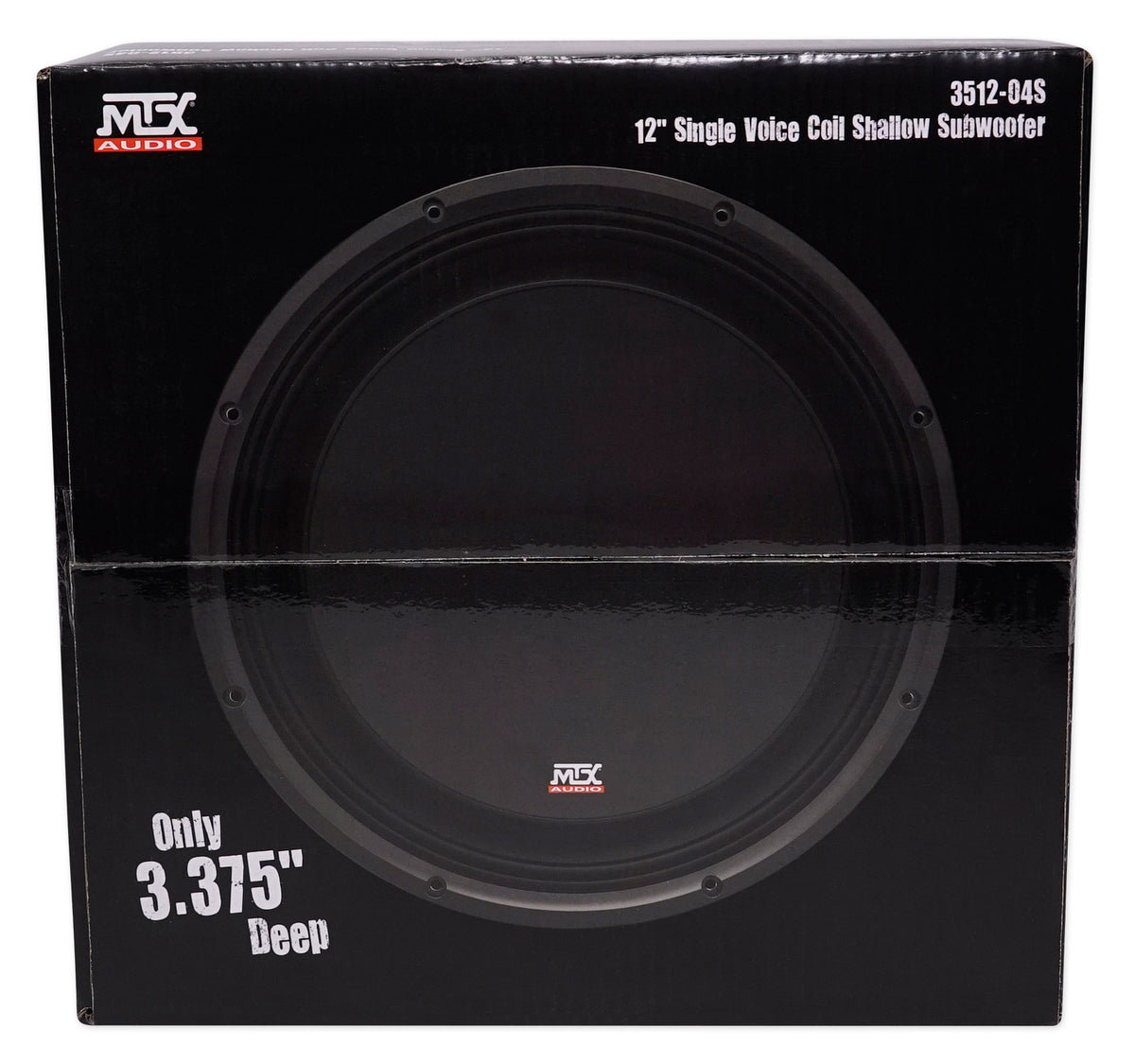 MTX 3512-04S 12" Shallow Mount Car Audio Subwoofer