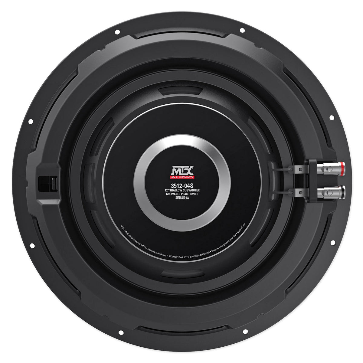 MTX 3512-04S 12" Shallow Mount Car Audio Subwoofer