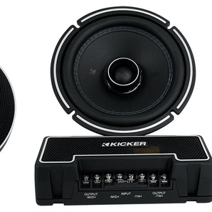 Pair KICKER 44QSC674 QSC 200 Watt 6.75" Car Audio Component Speakers QSC674