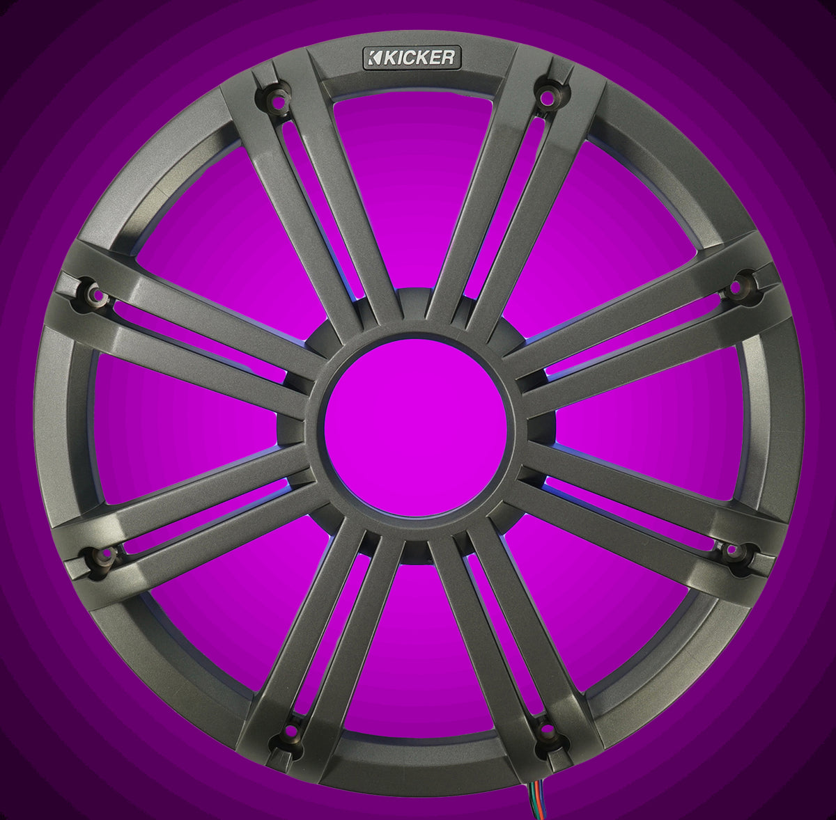 45KMG12C 12" Charcoal LED Subwoofer Grille