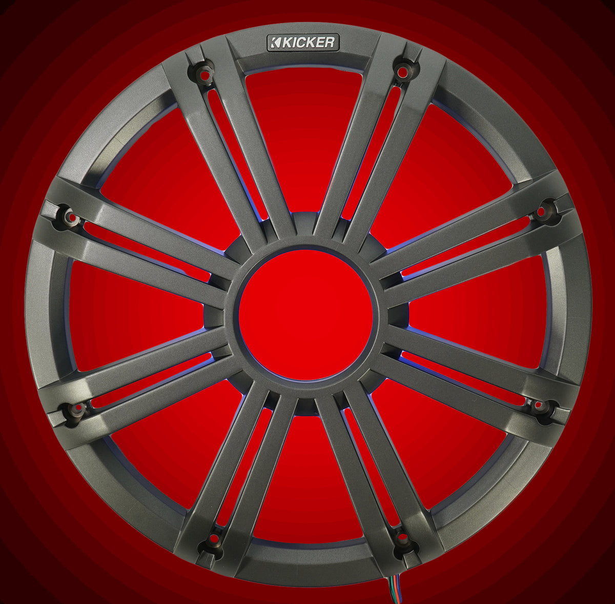 45KMG12C 12" Charcoal LED Subwoofer Grille