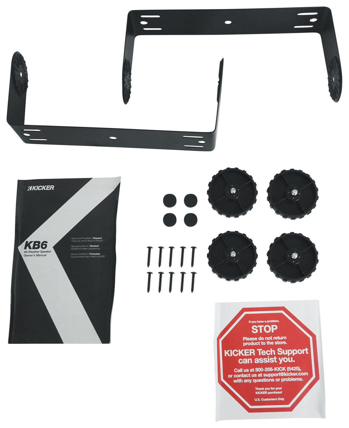 46KB6B KB6 6.5" 150w Indoor/Outdoor Black Home Theater Speakers KB6B