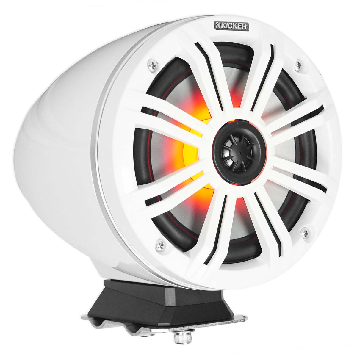 KMFC8W 8" 300W White Marine LED Speakers