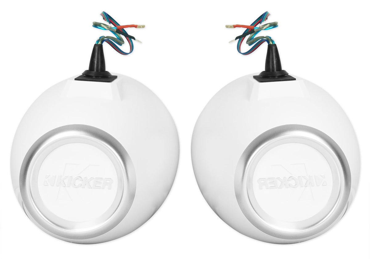 KMFC8W 8" 300W White Marine LED Speakers