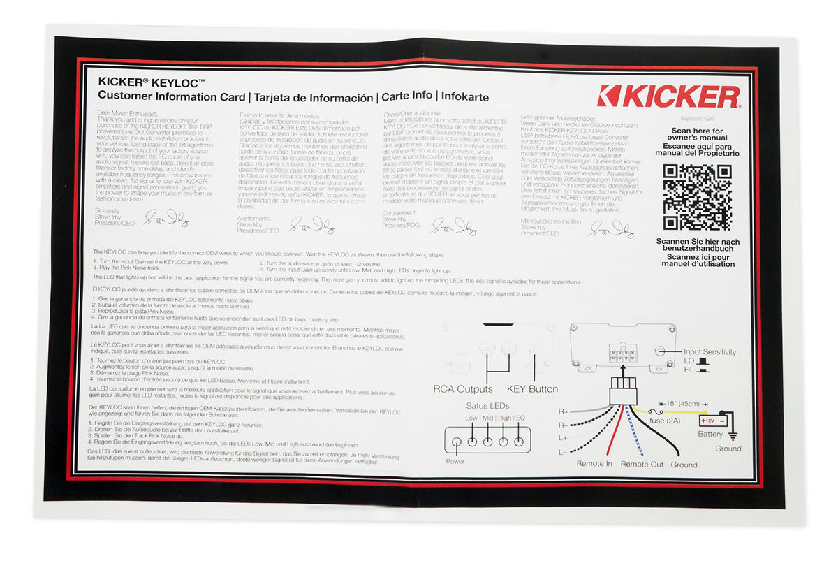 KEYLOC DSP Smart Powered Line-Out Converter