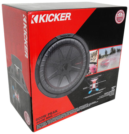 CompR 800W 10" Subwoofer, Dual 4-Ohm Voice Coil, CWR10-4