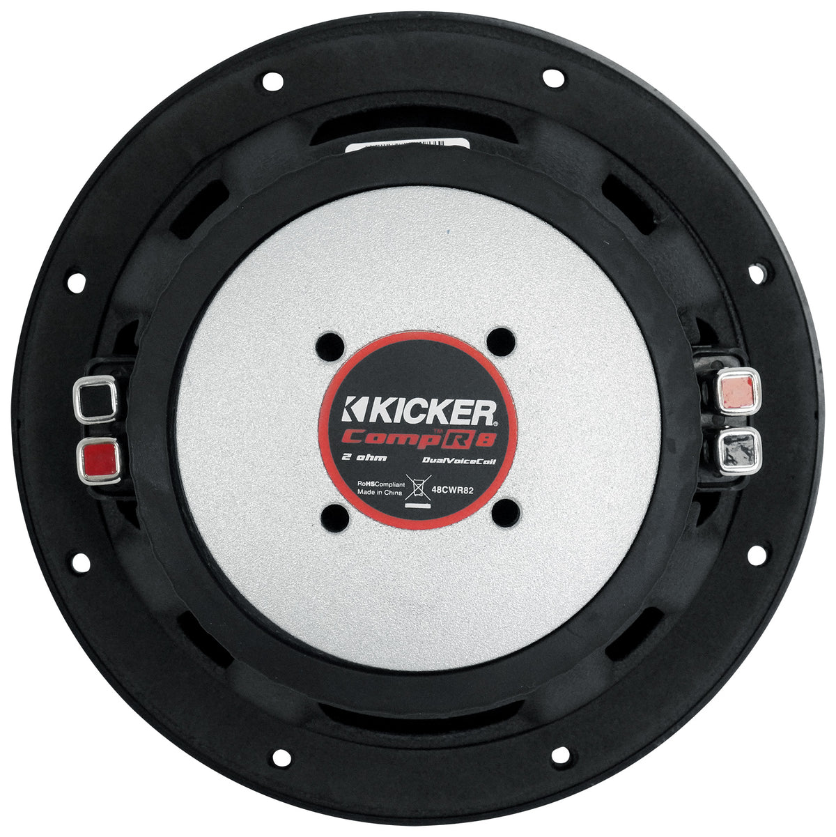 CompR 600W 8" Subwoofer, Dual 2-Ohm Voice Coil, CWR8-2