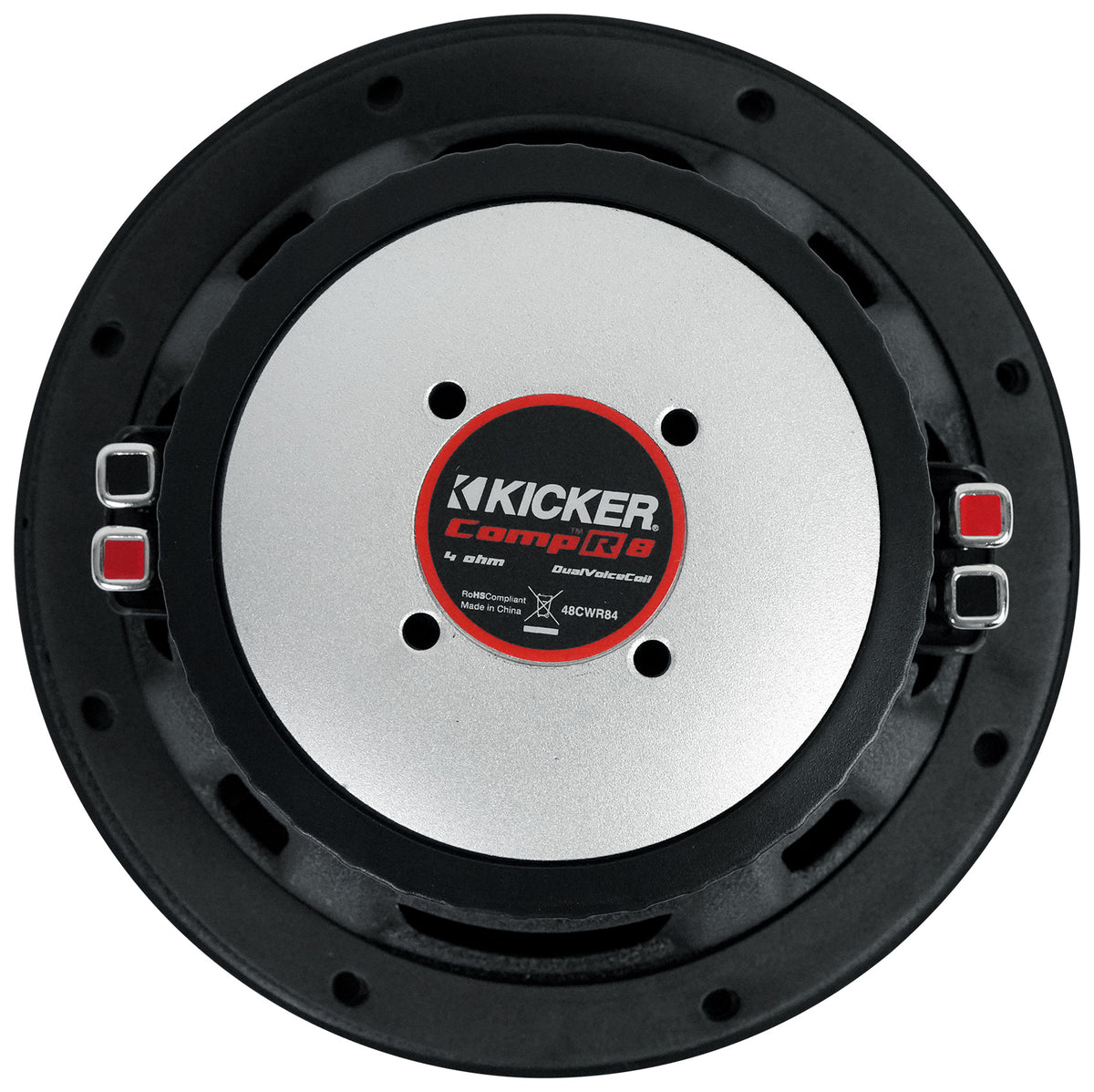 CompR 600W 8" Subwoofer, Dual 4-Ohm Voice Coil, CWR8-4