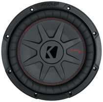 CompRT 800W 10" Shallow Subwoofer, Dual 2-Ohm Voice Coil, COMPRT10