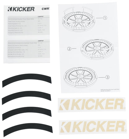 CompRT 800W 10" Shallow Subwoofer, Dual 4-Ohm Voice Coil, COMPRT10