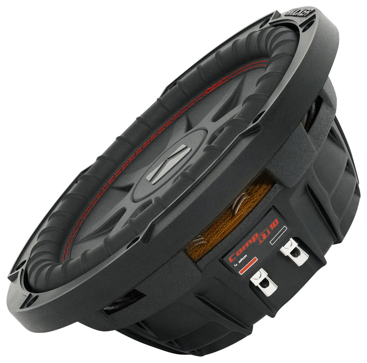 CompRT 800W 10" Shallow Subwoofer, Dual 4-Ohm Voice Coil, COMPRT10