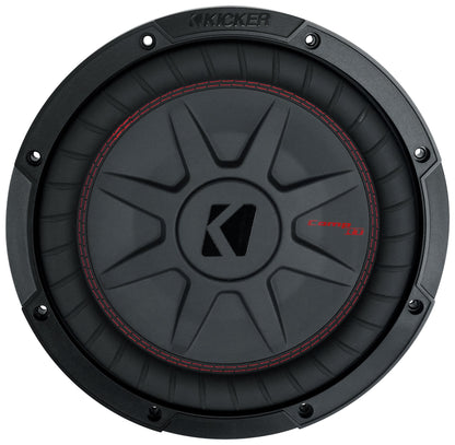CompRT 800W 10" Shallow Subwoofer, Dual 4-Ohm Voice Coil, COMPRT10