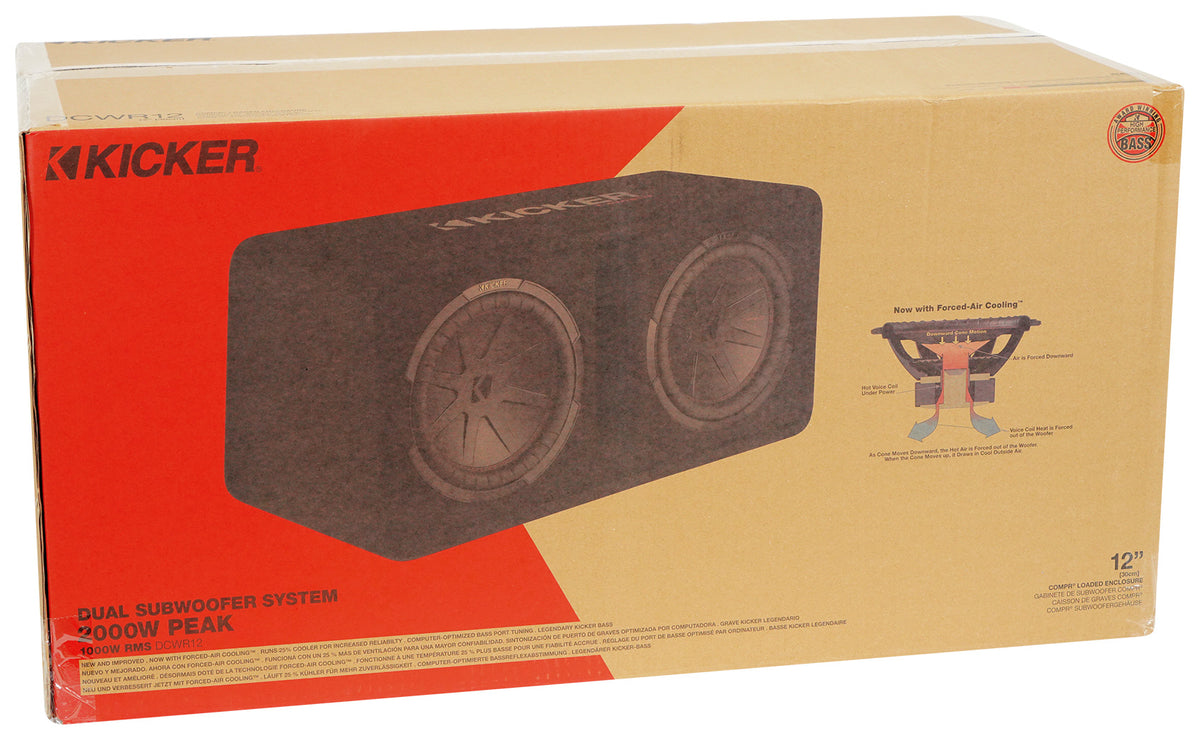 48DCWR122 CompR Dual 12" Subwoofer Enclosure